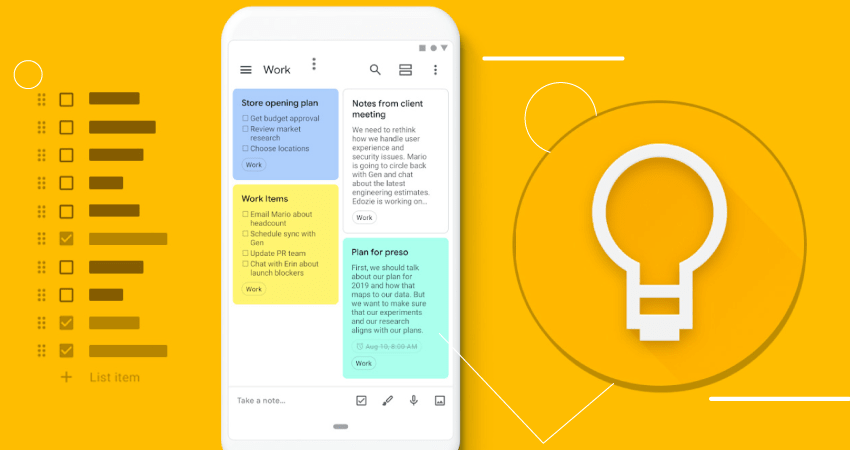 G Suite -Google Keep