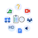 Preguntas y Respuestas, Cancelación de Ruido, Encuestas, Añadir Coafitriones, Transcripición de Reuniones. Grabación en Google Drive. Grupos o Salas de Trabajo.